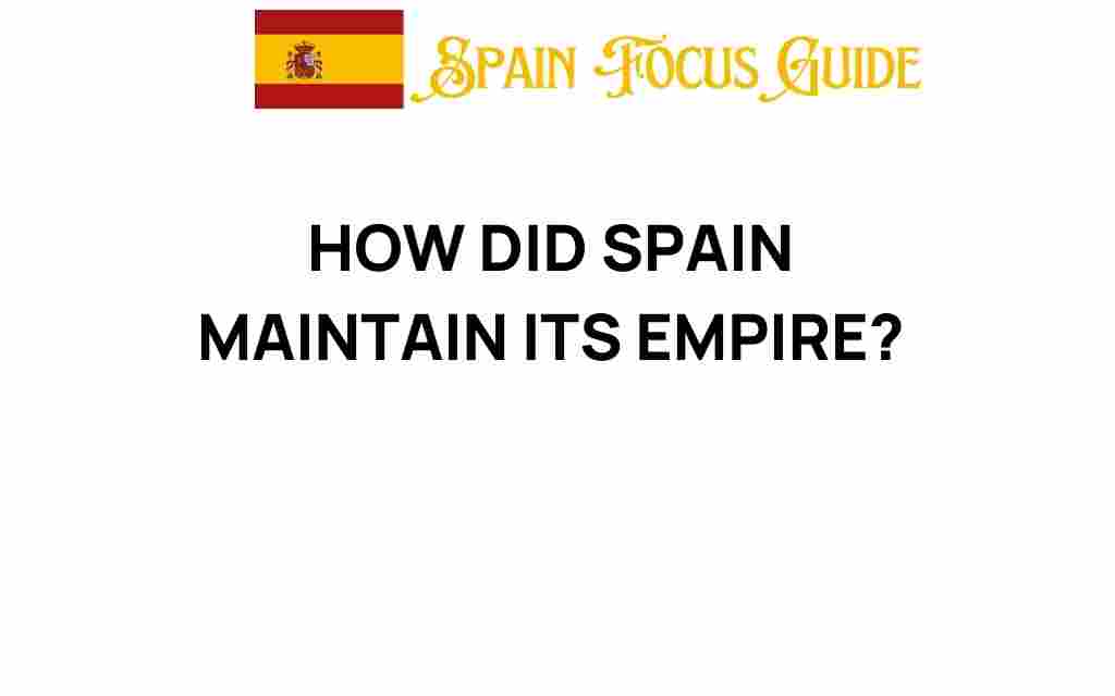 how-did-spain-maintain-its-empire