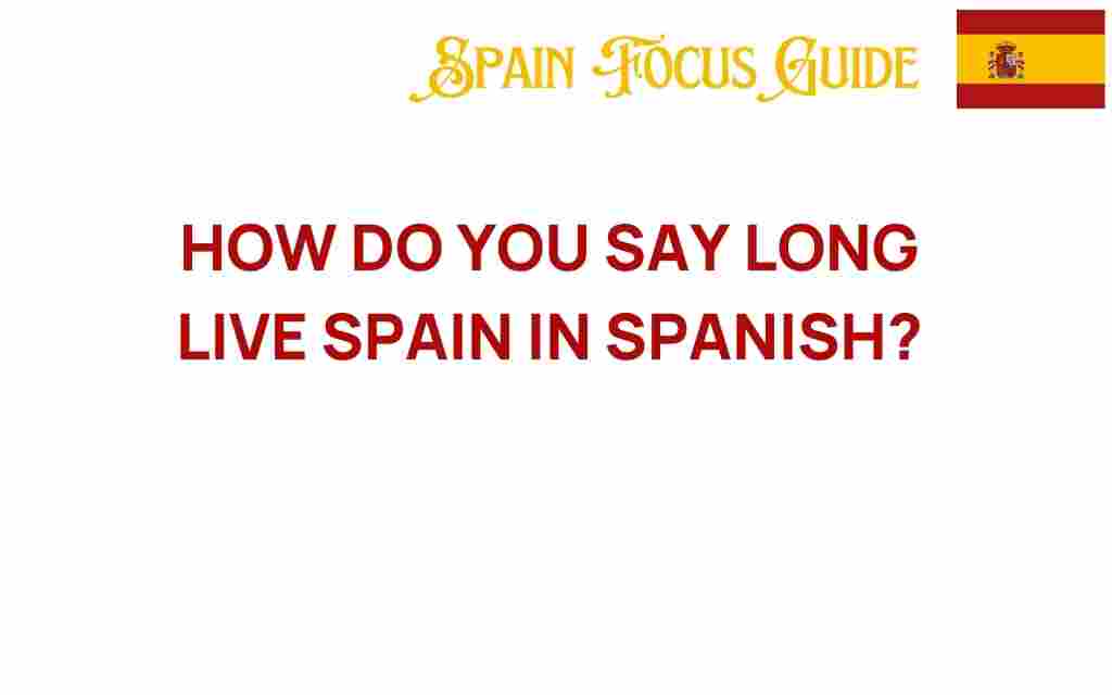 how-do-you-say-long-live-spain-in-spanish