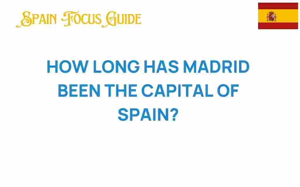 how-long-has-madrid-been-capital-of-spain
