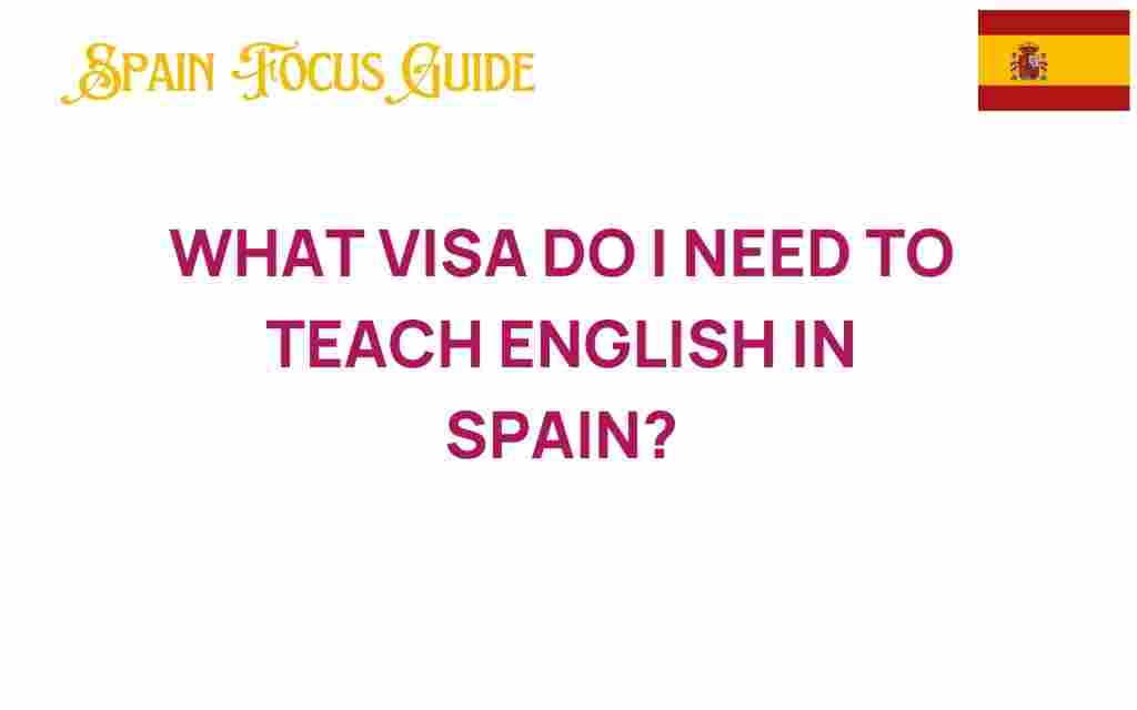 what-visa-do-i-need-to-teach-english-in-spain