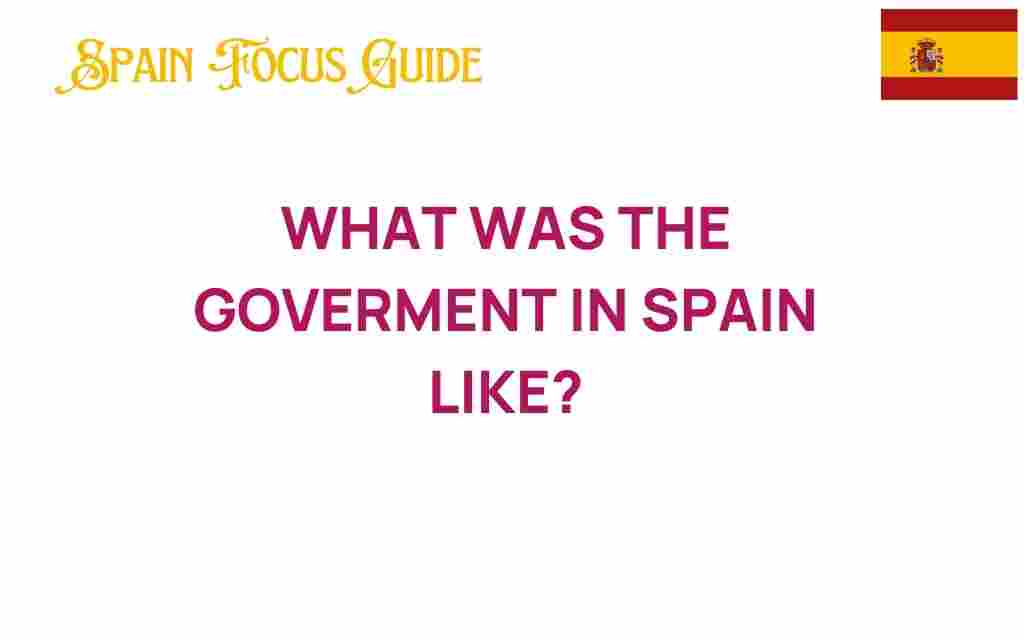 what-was-the-government-in-spain-like