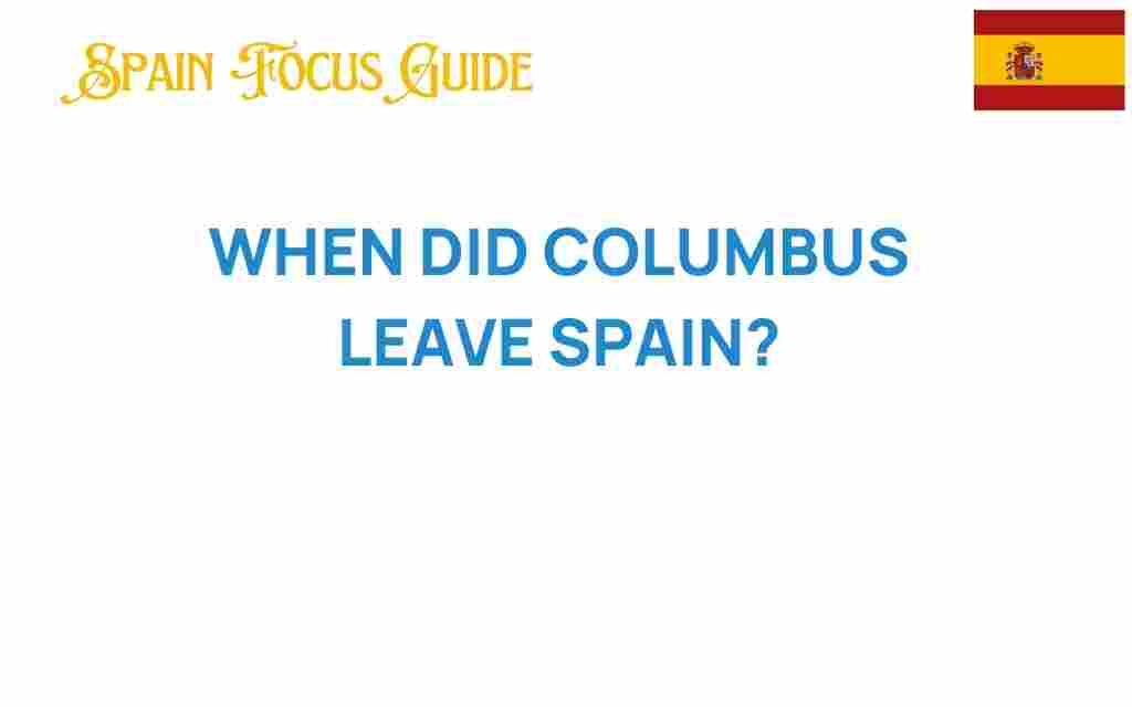 when-did-columbus-leave-spain