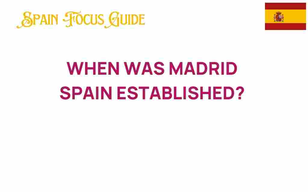 when-was-madrid-spain-established
