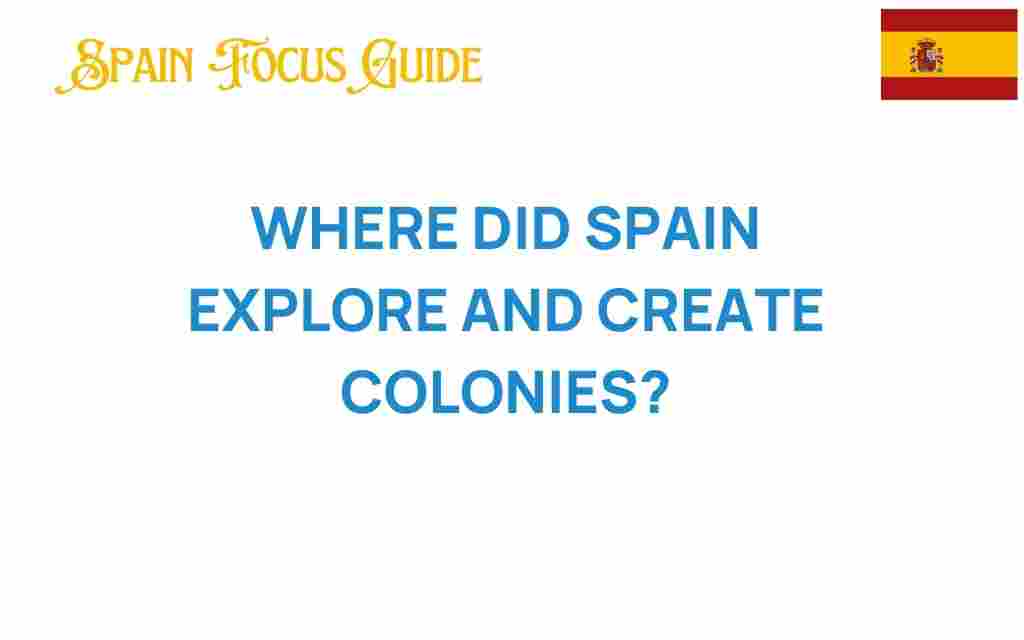 where-did-spain-explore-colonies