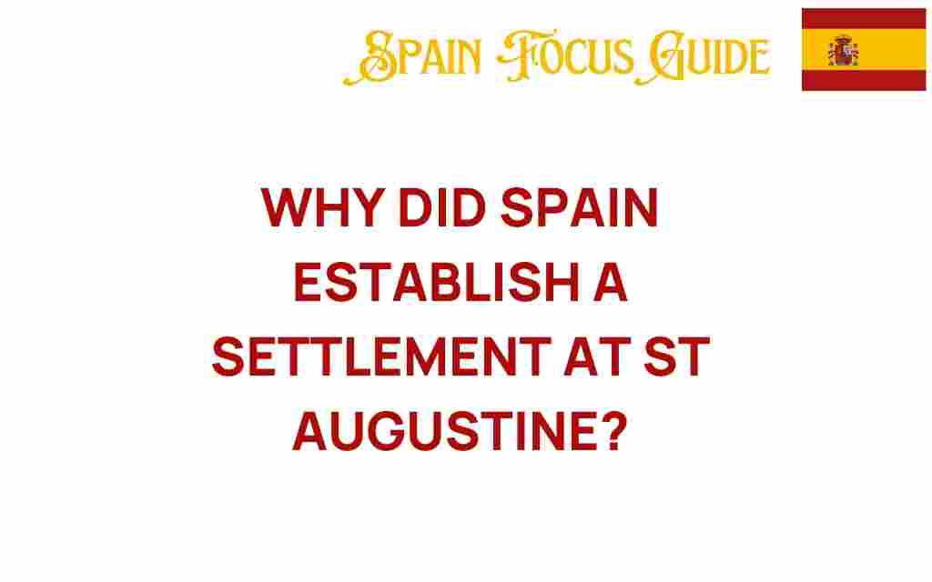 why-did-spain-establish-settlement-st-augustine